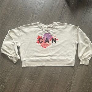 Lululemon Perfectly Oversized Crop Crew Team Canada Olympics